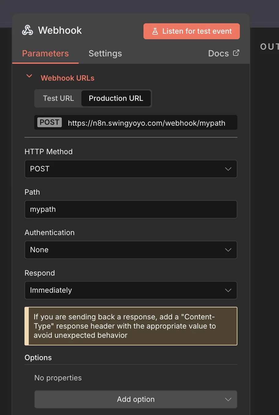 n8n-webhook-setting